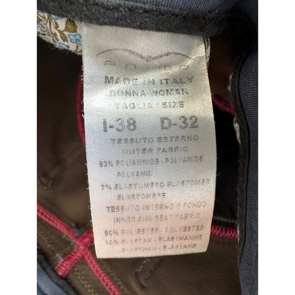 Animo Made in Italy Rhinestone Riding Breeches Pants Blue Size US 24 Small - Picture 4 of 16
